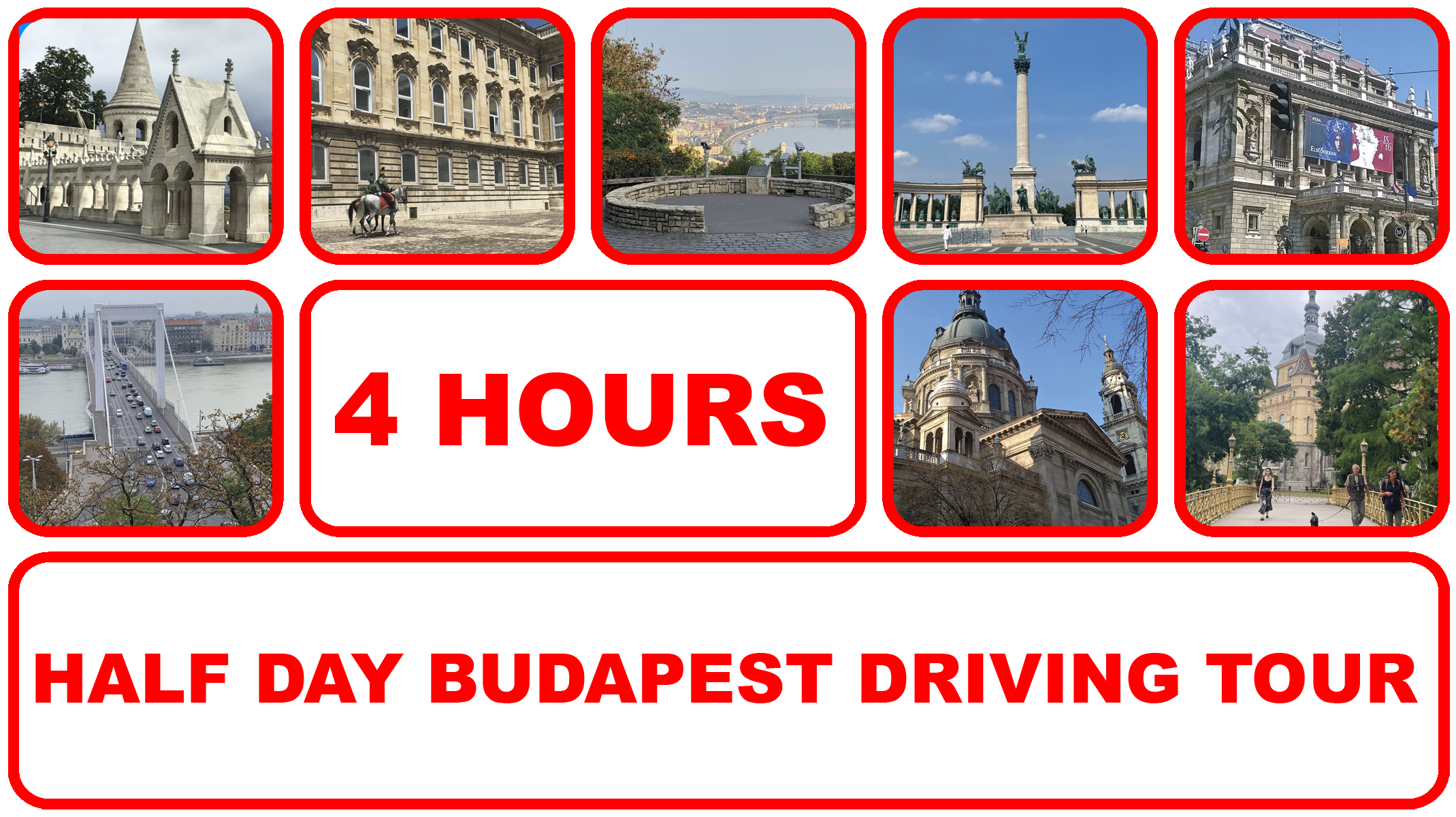 Half Day Budapest private driving tour