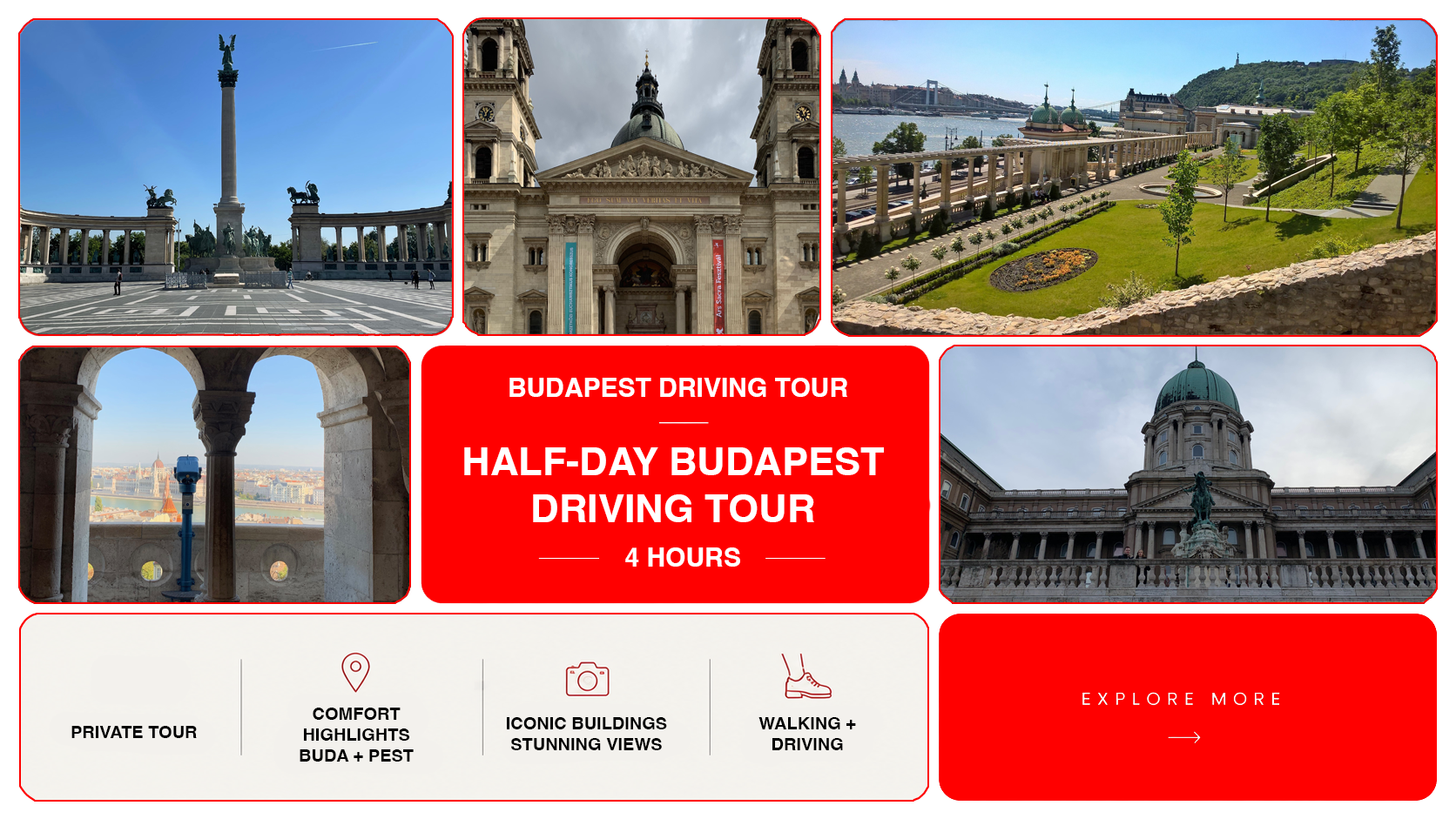 Half Day Budapest Private Driving Tour